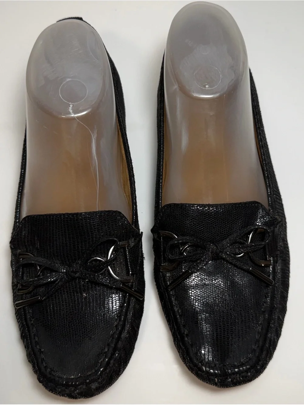 Gloria Vanderbilt GV-Lady Black Lizard Memory Foam Loafers Size 8